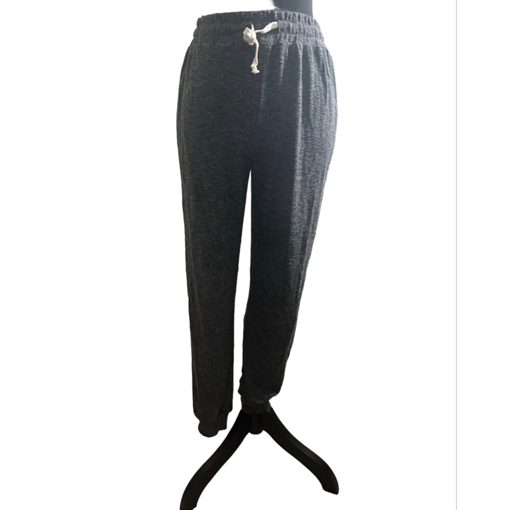 Olivaceous Women’s Charcoal Gray Soft Knit Joggers w/ Elastic Waistband, Size S
